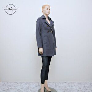 JACK‎ by BB Dakota Double Breasted Pea Coat Blue Purple Women XS